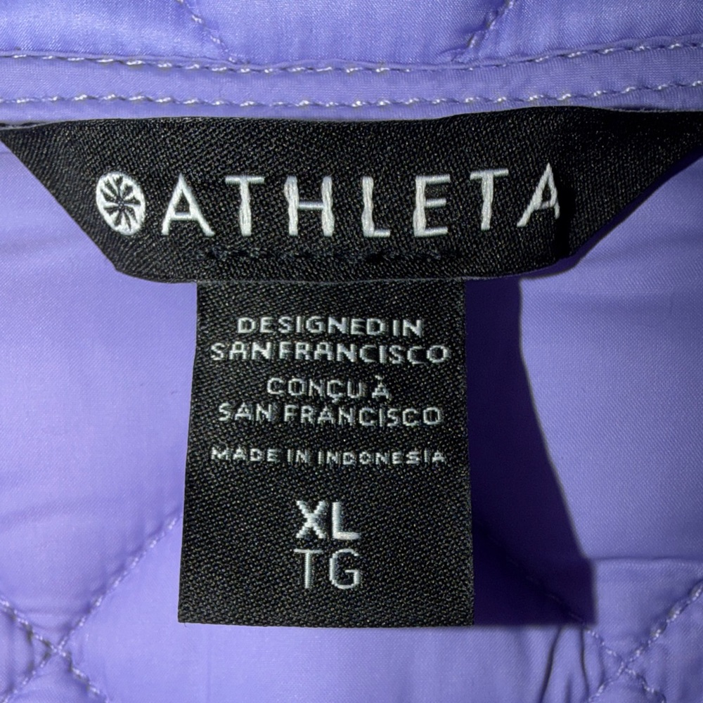 Athleta Lavender Quilted Puffer Jacket - Picture 4 of 5
